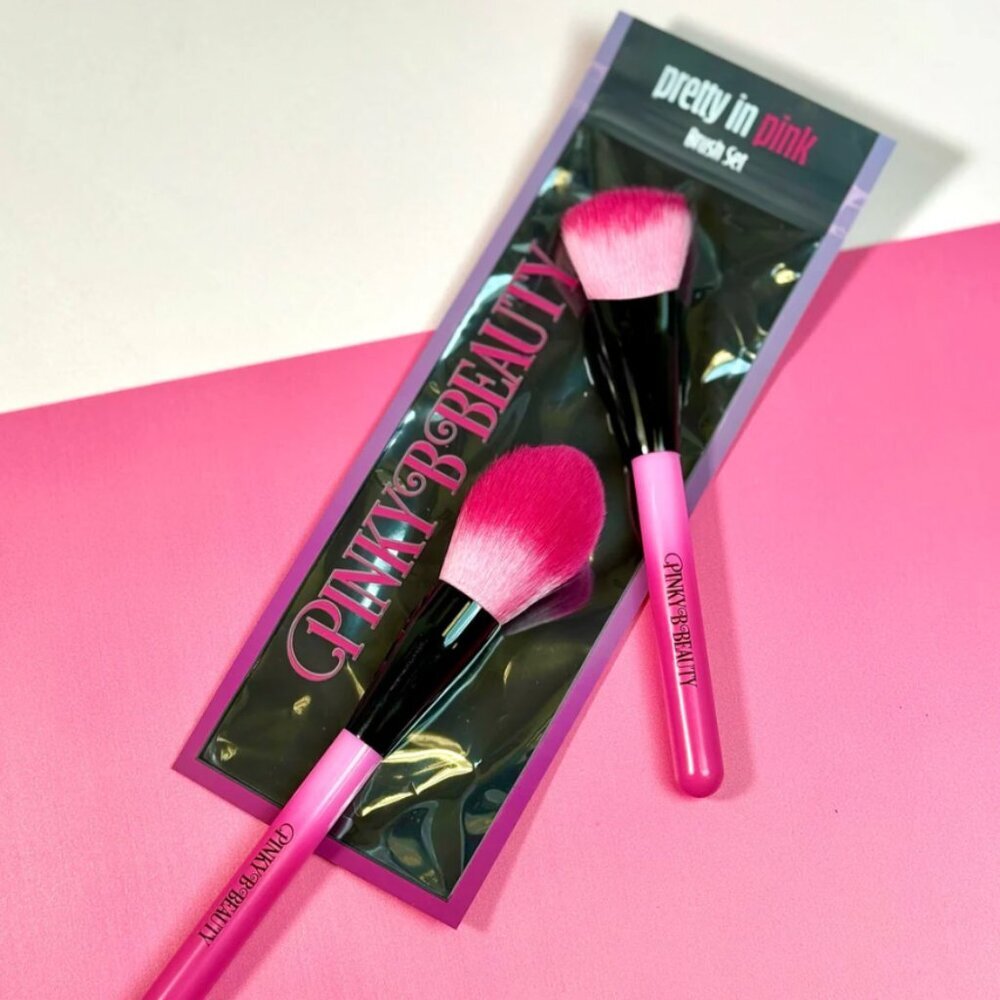 NEW Pretty in Pink Brush Set Face and Blush 2/$20 NIB